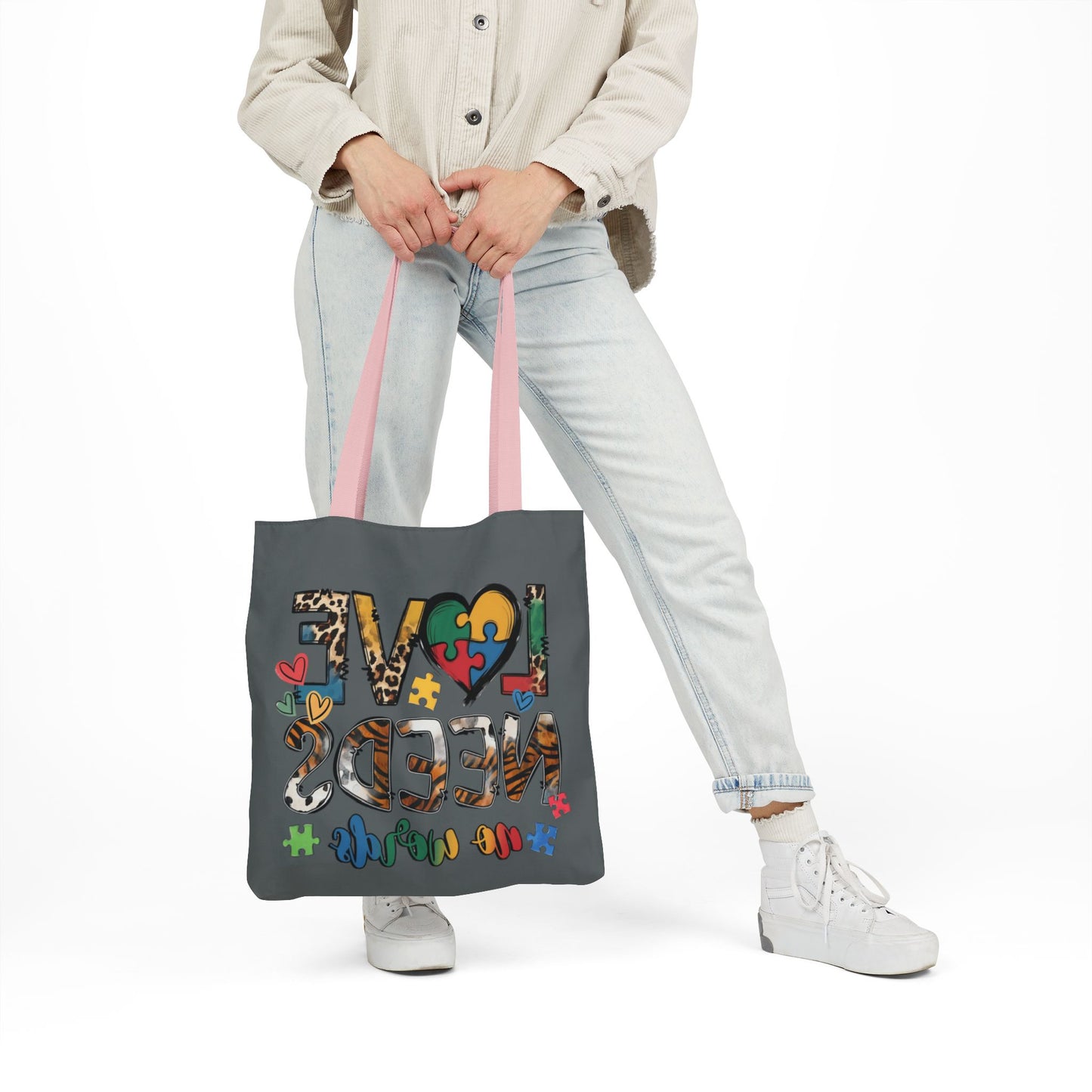 Colorful Love Needs Tote Bag