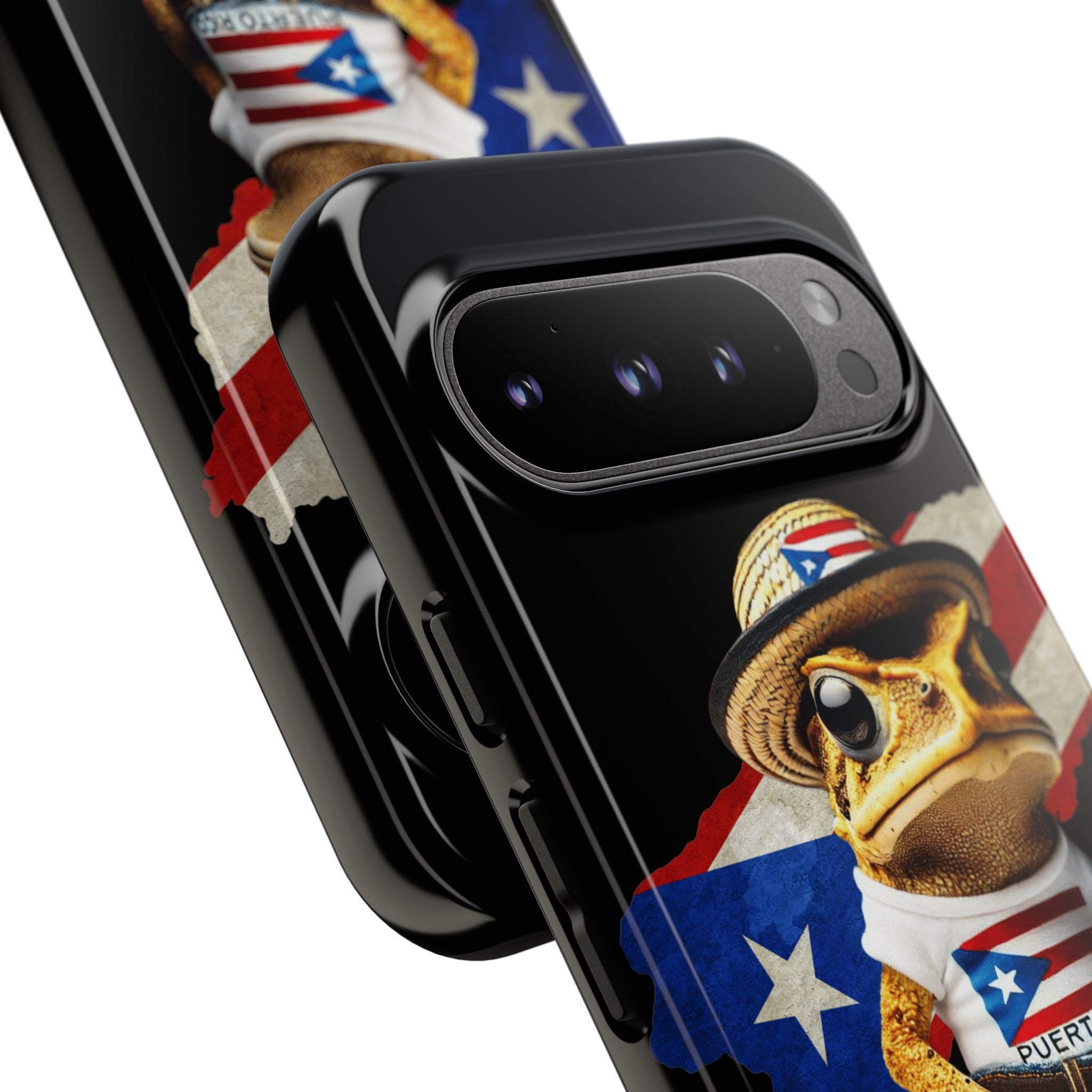 Puerto Rican Frog Tough Phone Case  Puerto Rico Flag Patriotic Protective Case
