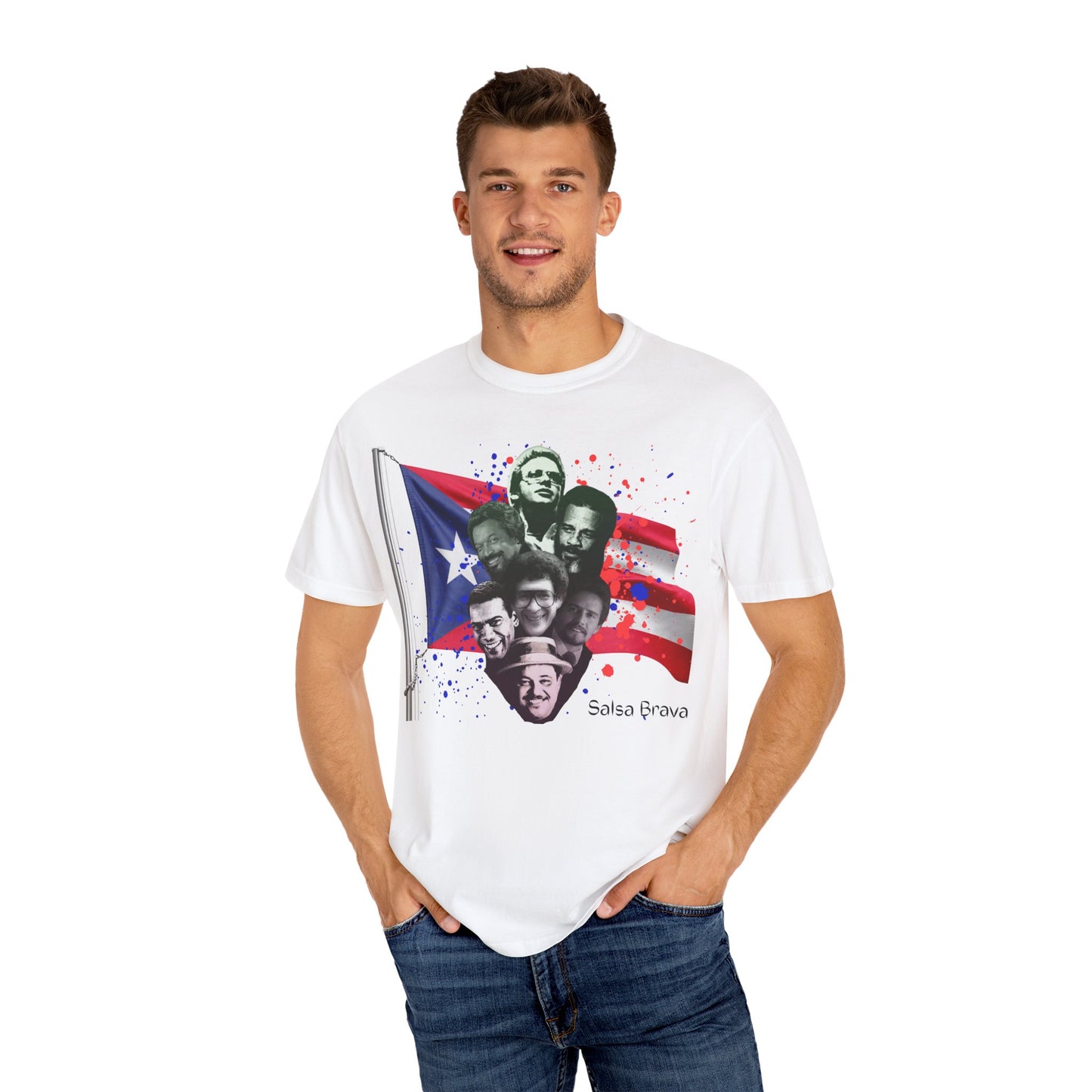 Salsa Brava T-Shirt, Vibrant Puerto Rican Pride Shirt, Gift for Salsa Lovers, Unisex Festival Tee, Caribbean Culture Apparel