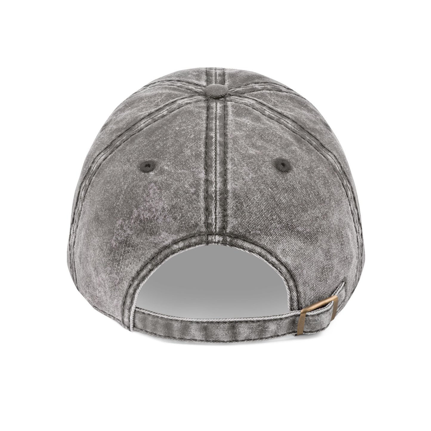 Vintage Embroidered Dad Cap – Unisex Cotton Hat with Distressed Look, Adjustable Fit, Classic Everyday Style