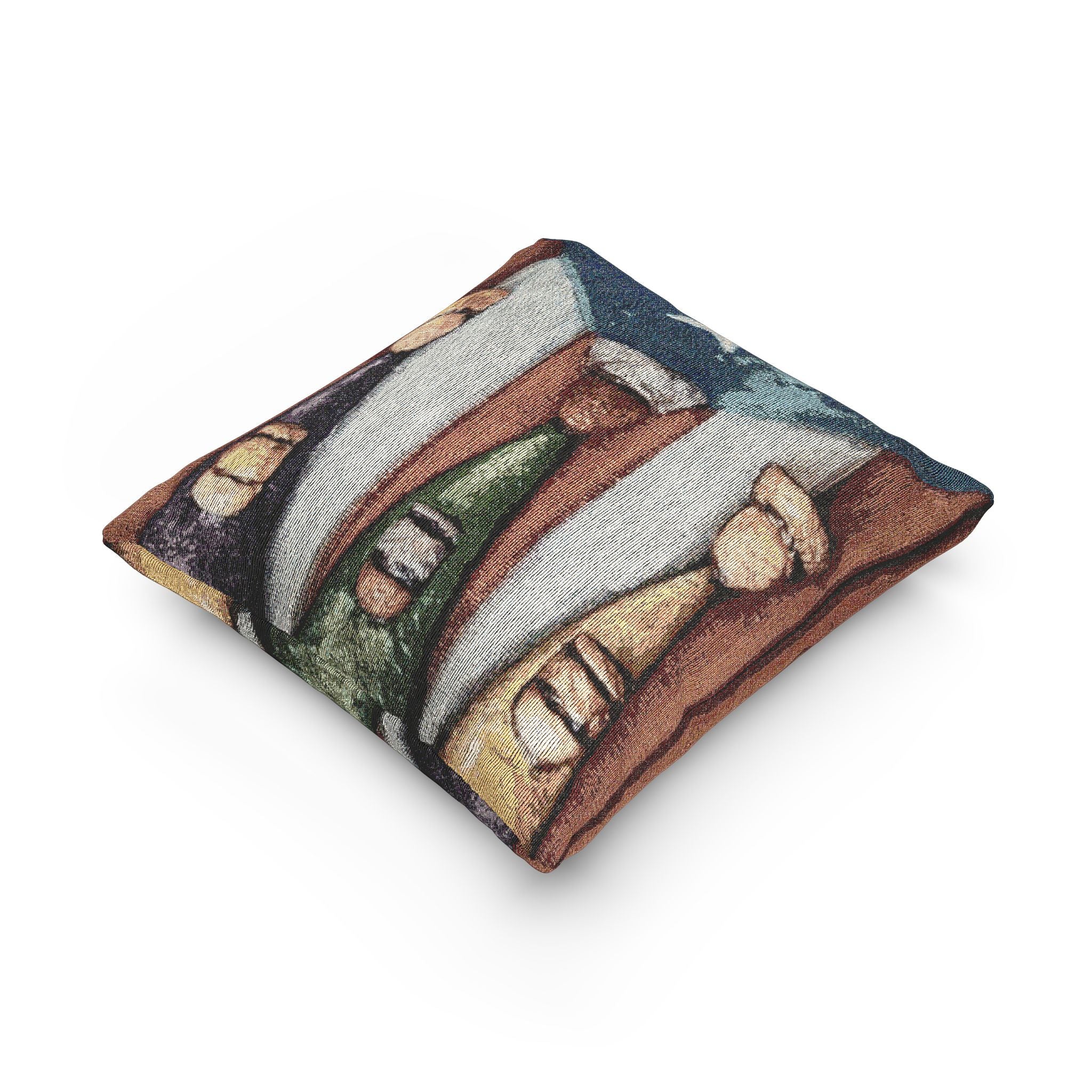 Los Trea Reyes Magos Puerto Rico Culture Pillow Woven Pillow