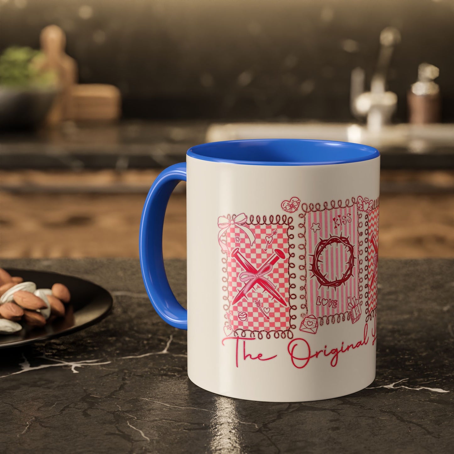 Love Letters XOXO Ceramic Mug — Colorful 11oz & 15oz Coffee Cup