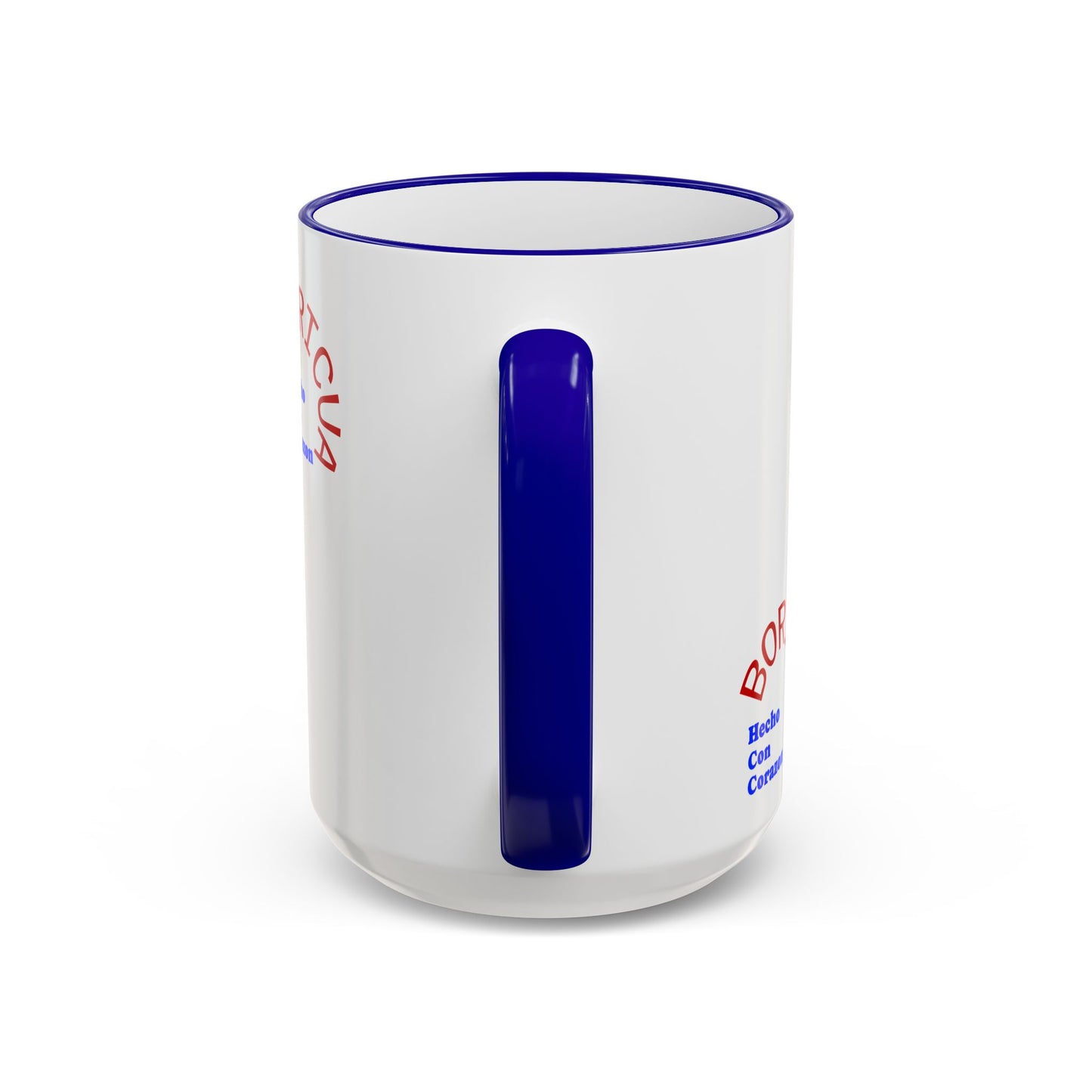 Puerto Rico Flag Heart Accent Rim Mug — Patriotic Coffee Cup (11oz/15oz)