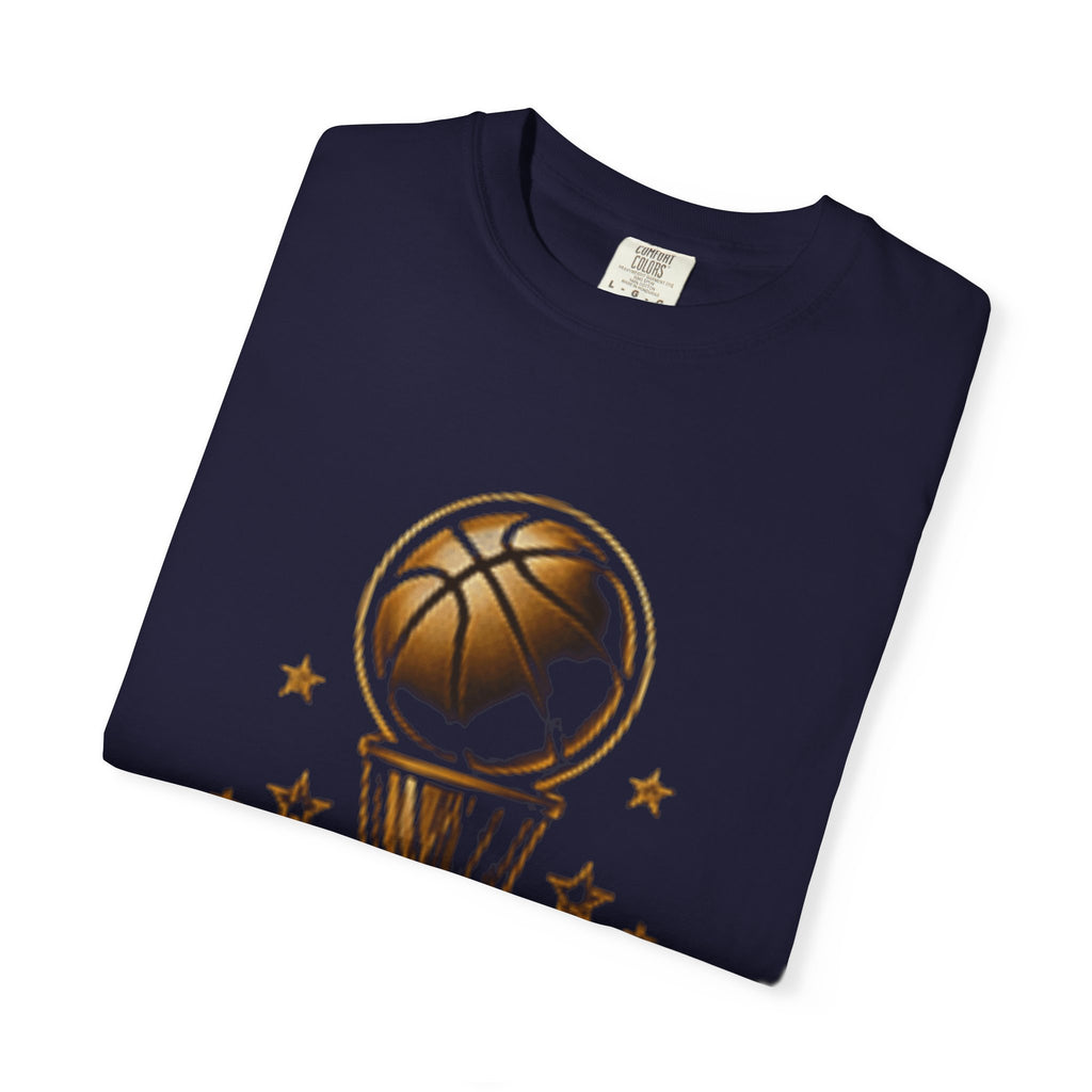 Basketball Dynasty T-Shirt — Vintage Gold Hoop Graphic