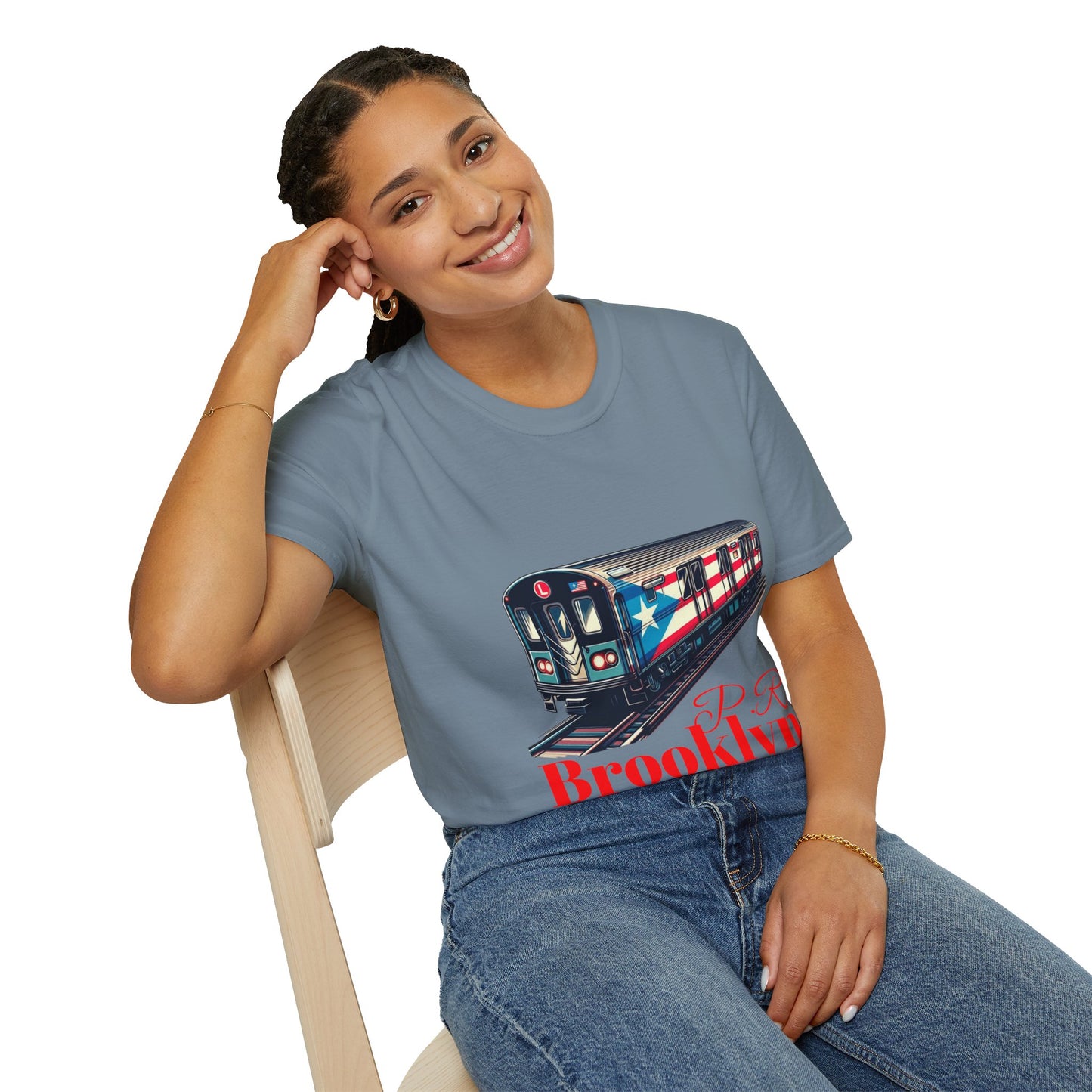 New Yorican and Proud Where Boricua Meets Brooklyn PR Train T-Shirt, Unisex Graphic Tee, Travel Shirt, Gift for NYC Lovers,