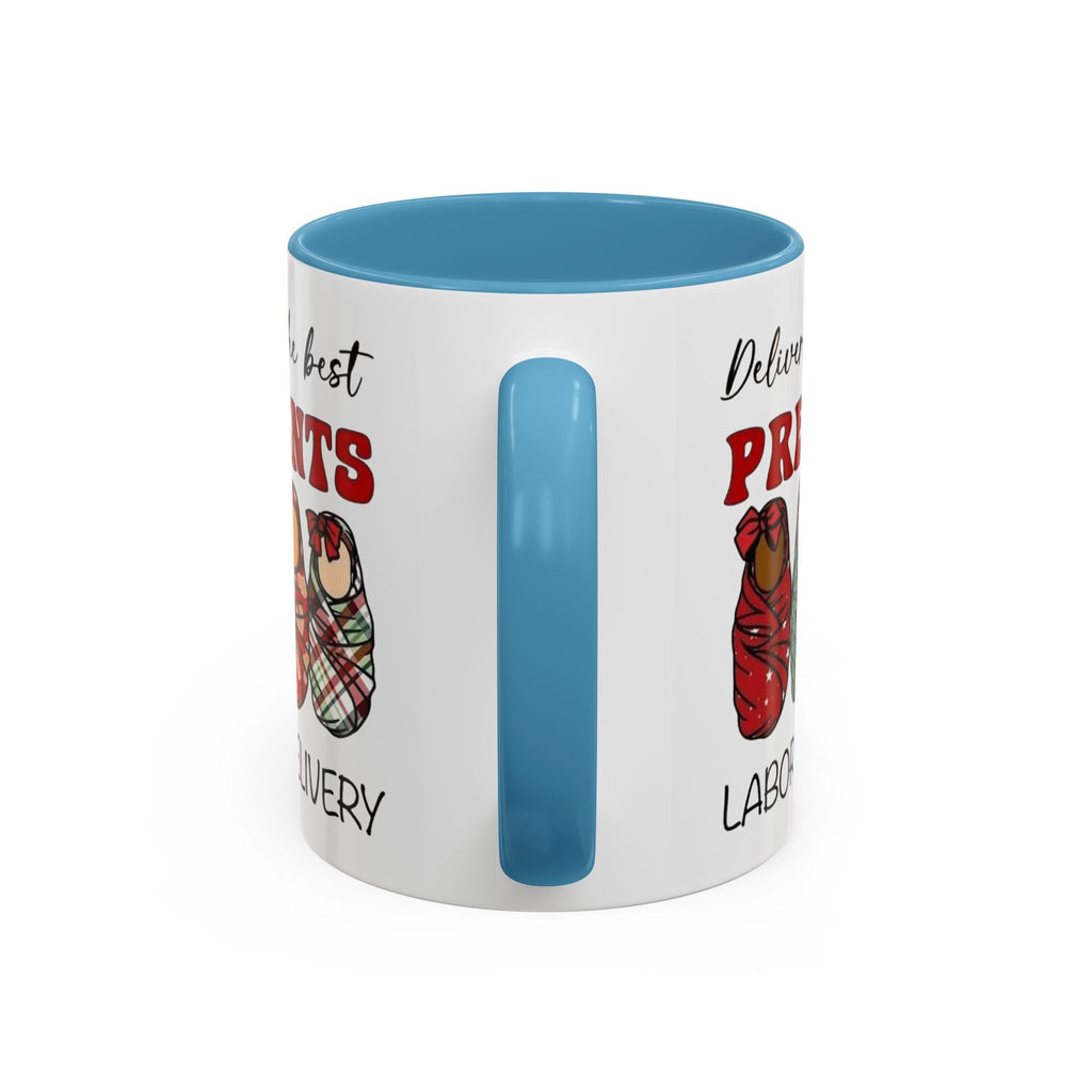 Christmas Presents Delivery Coffee Mug — "Delivering the Best Presents" Accent Mug Medical Christmas Mug,
