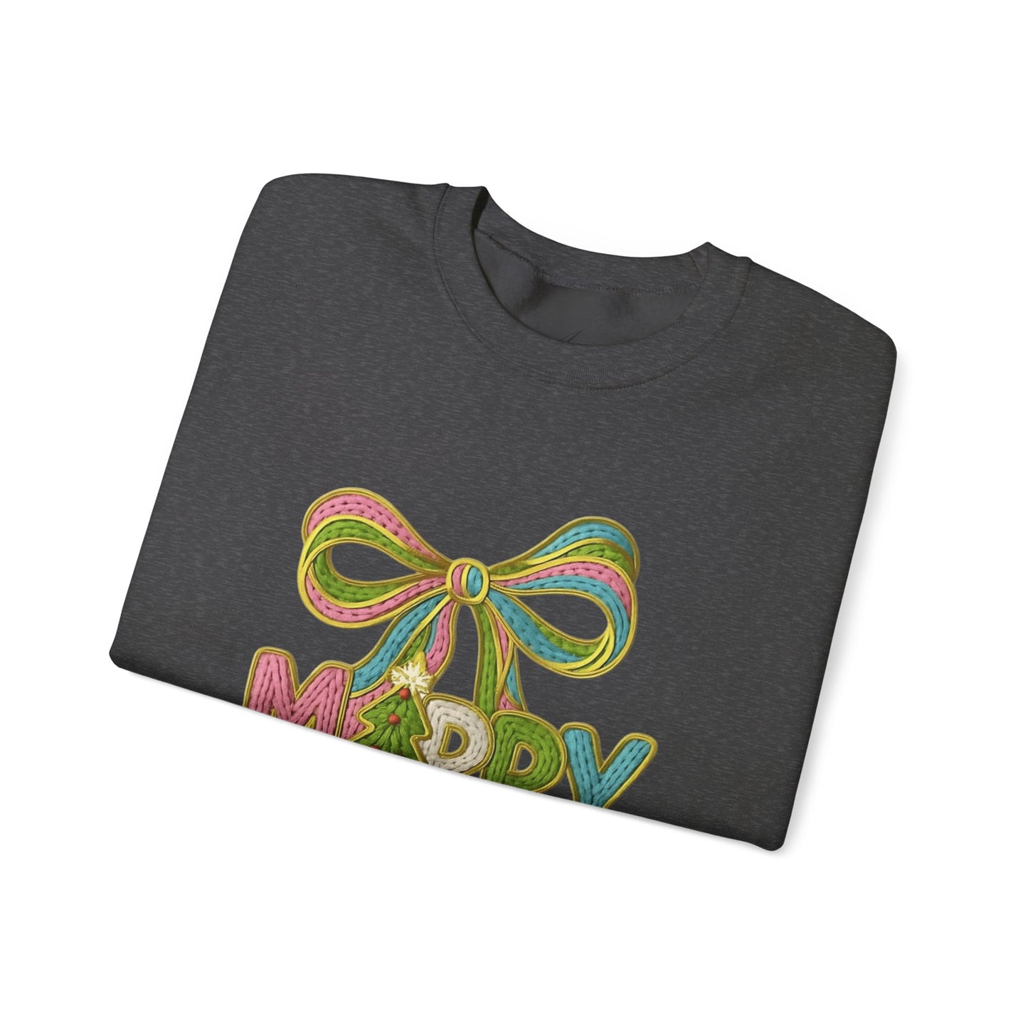 Festive Holiday Designs and Quotes Candy Christmas Tree Sweatshirt — Holiday Candyland Crewneck