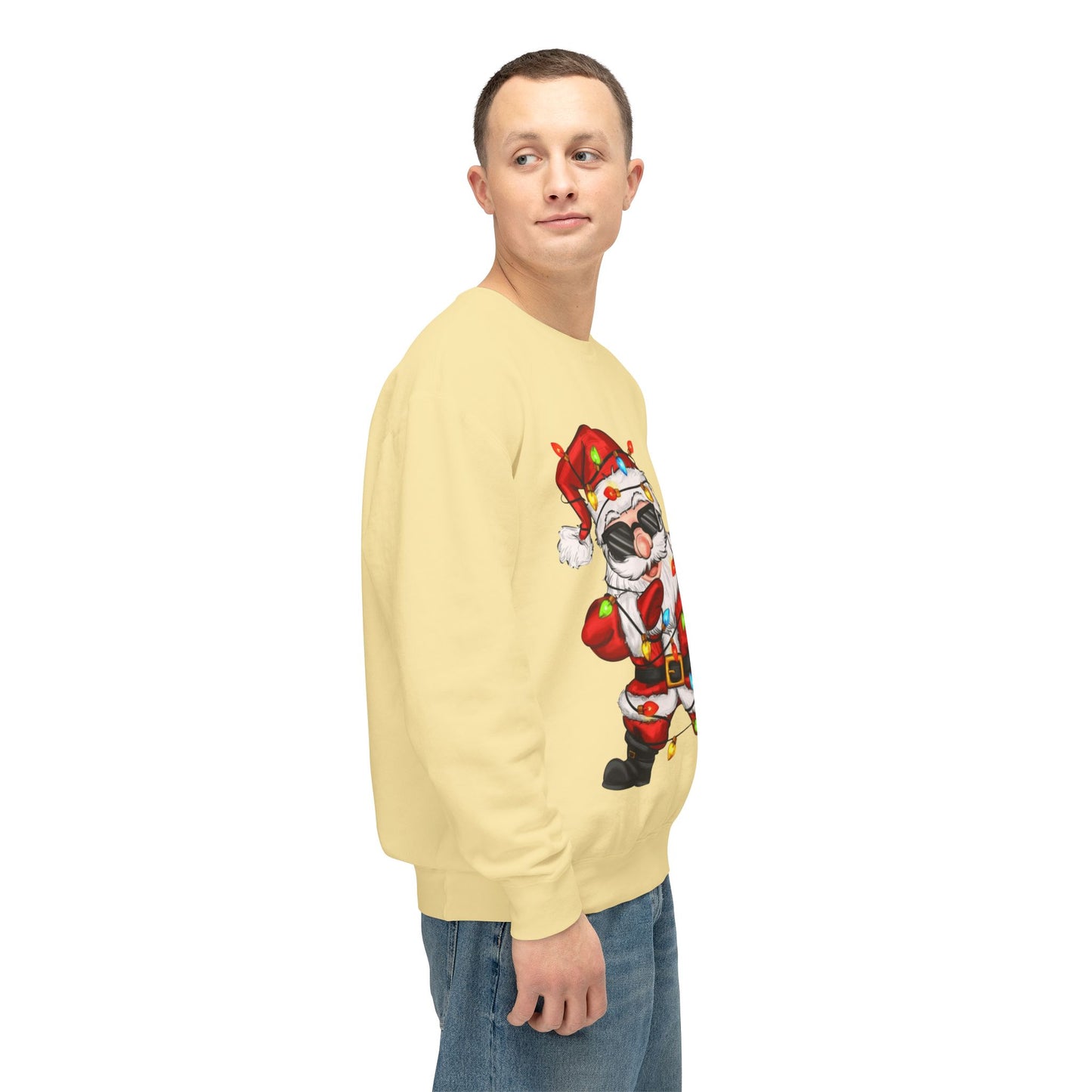 Funny Christmas tee Dabbing Santa Crewneck Sweatshirt  Funny Christmas Holiday Pullover