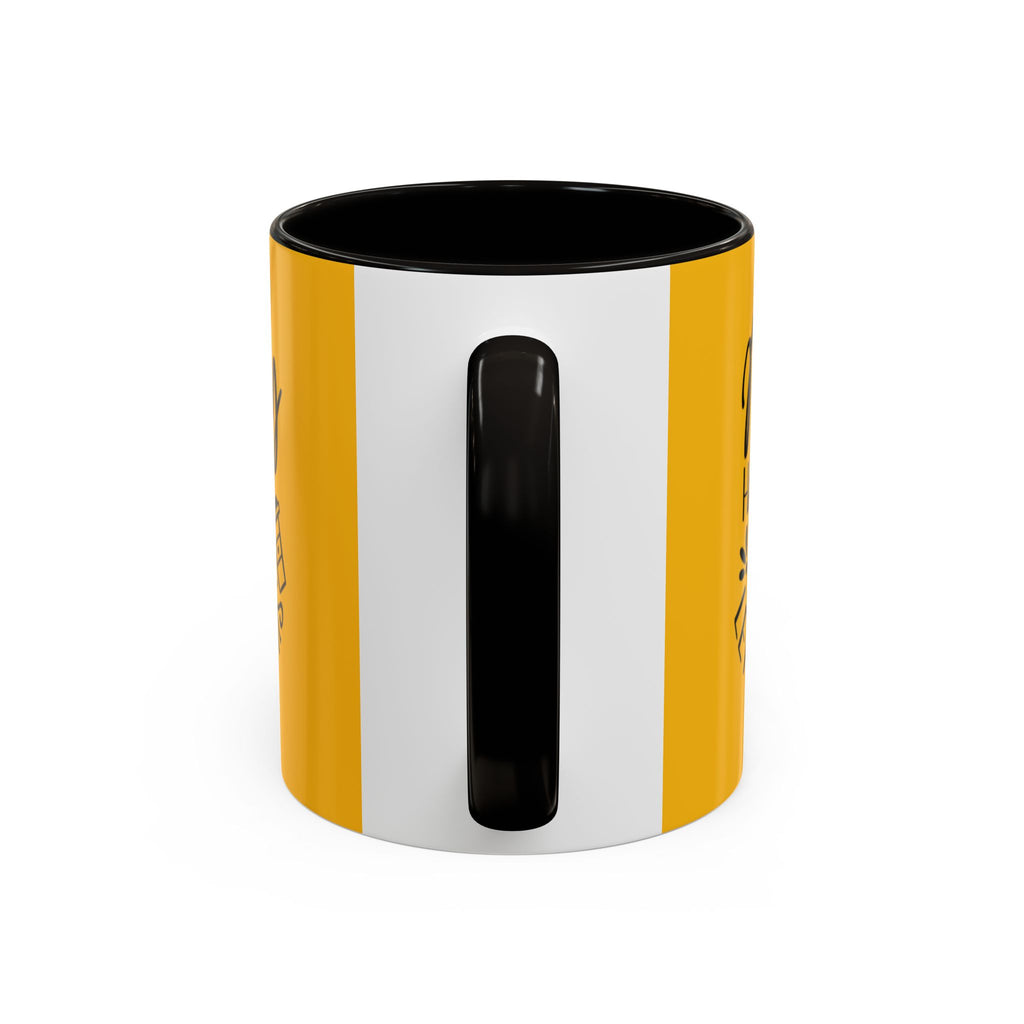 Holiday Coffee Cups with Festive Quotes & Designs Messy Hair Coffee Mug - Fun Yellow Ceramic Cup for Coffee Lovers