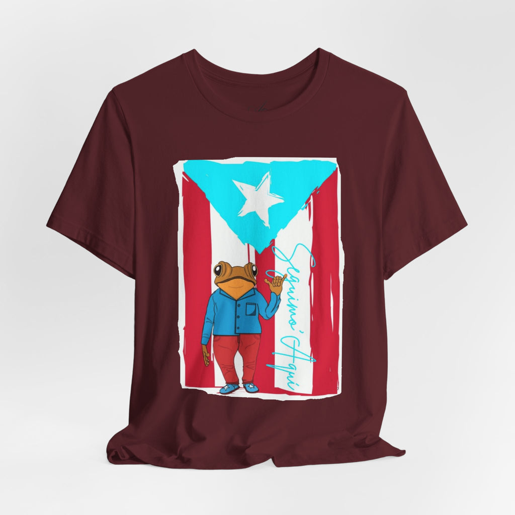 Puerto Rican Coqui Flag T‑Shirt  Boricua Pride Tee