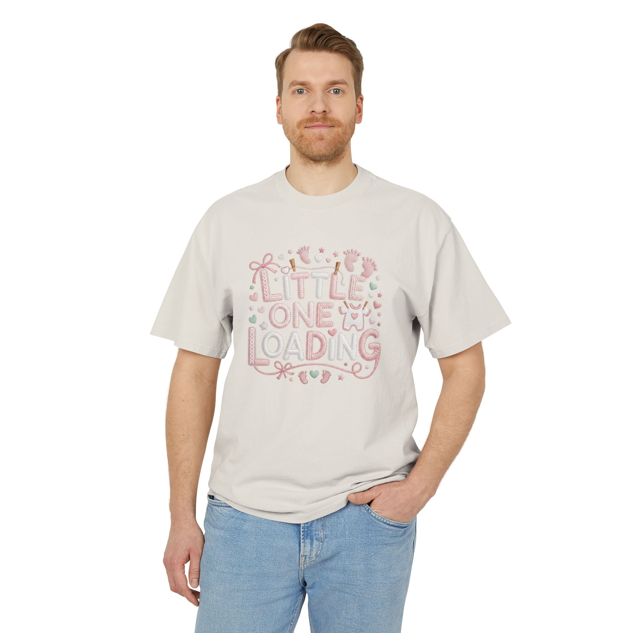 Pregnancy Announcement T‑Shirt  “Little One Loading” Cute Pastel Maternity Tee