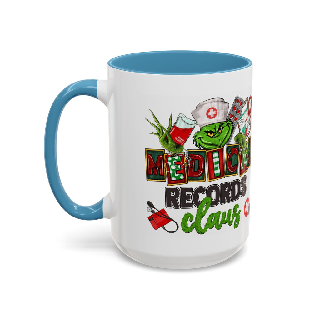 Medical Records Claus Coffee Mug — Funny Holiday Nurse & Medical Staff Gift (11/15oz) Medical Christmas Mug,