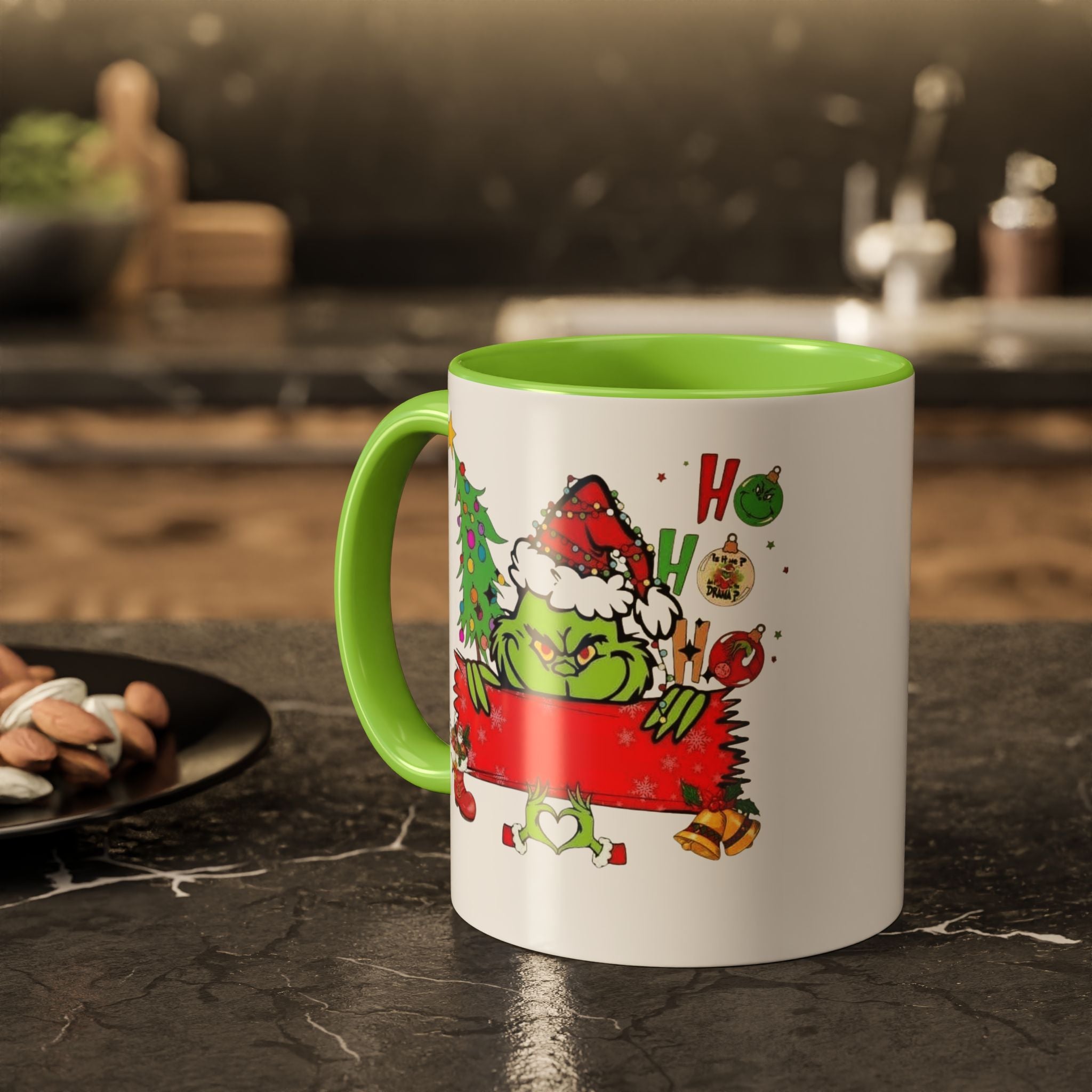 Christmas Grinch Mug (11oz & 15oz)  Funny Holiday Coffee Cup with Grinch Illustration Christmas Mugs Collection!