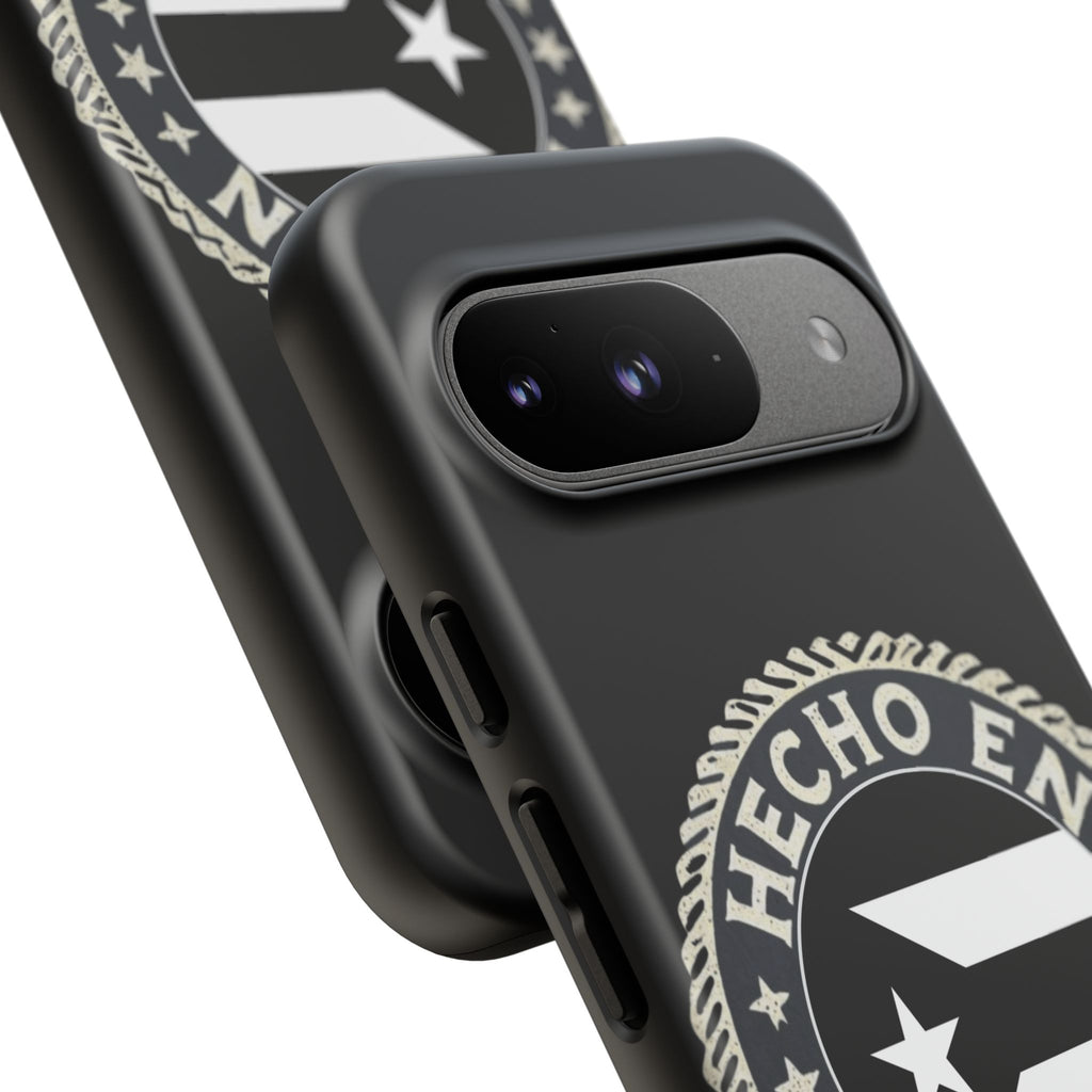 Hecho en Puerto Rico Phone Case  Puerto Rican Flag Emblem Tough Protective Cover