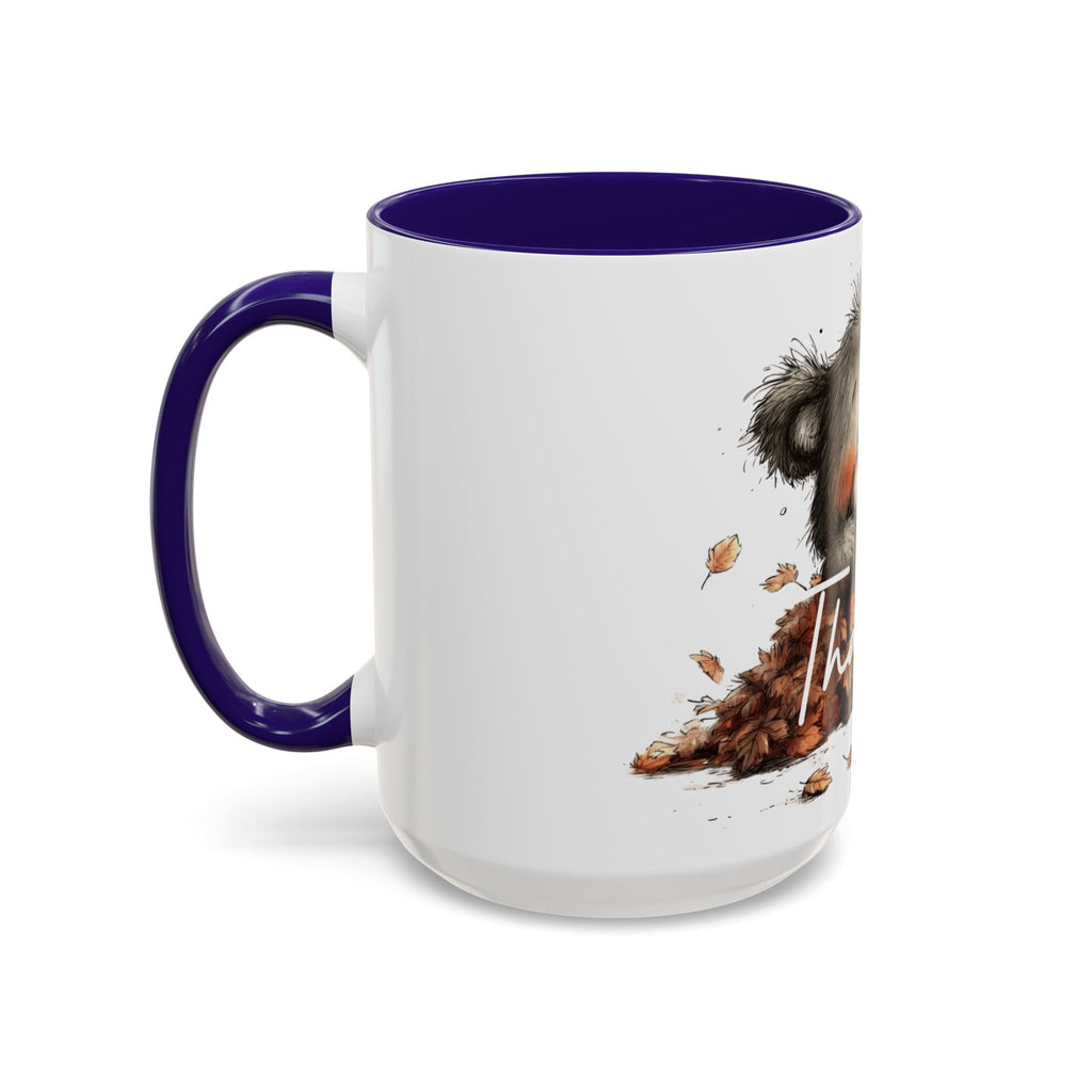 Thankful Bear Autumn Mug — Cute Fall Coffee Cup (11oz, 15oz)