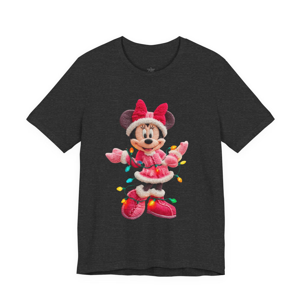 Minnie Mouse Holiday Lights T-Shirt Festive Holiday Designs