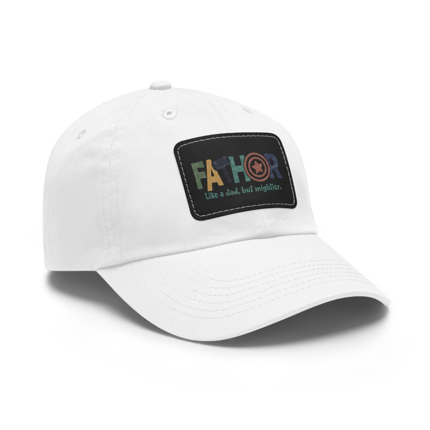 Stylish Dad Hat with Leather Patch - Perfect Gift for Fathers, Dads, Father's Day, Casual Wear, Outdoor Activities