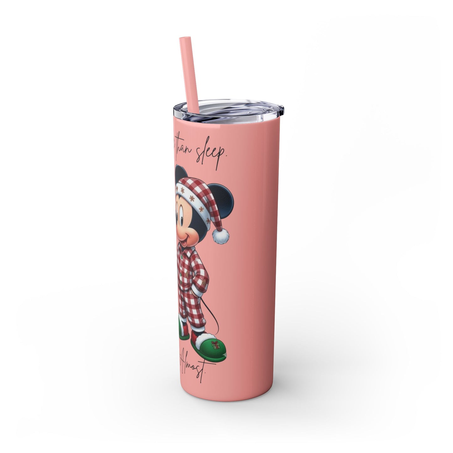 I Love You More Than Travel Tumbler — 20oz Skinny Cup with Straw