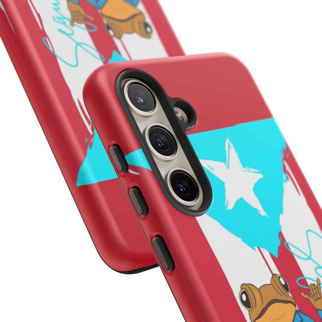 Puerto Rican Flag Frog Design ("Señorita Hops")Phone Case Isla del Encanto Phone Case – Puerto Rican Style