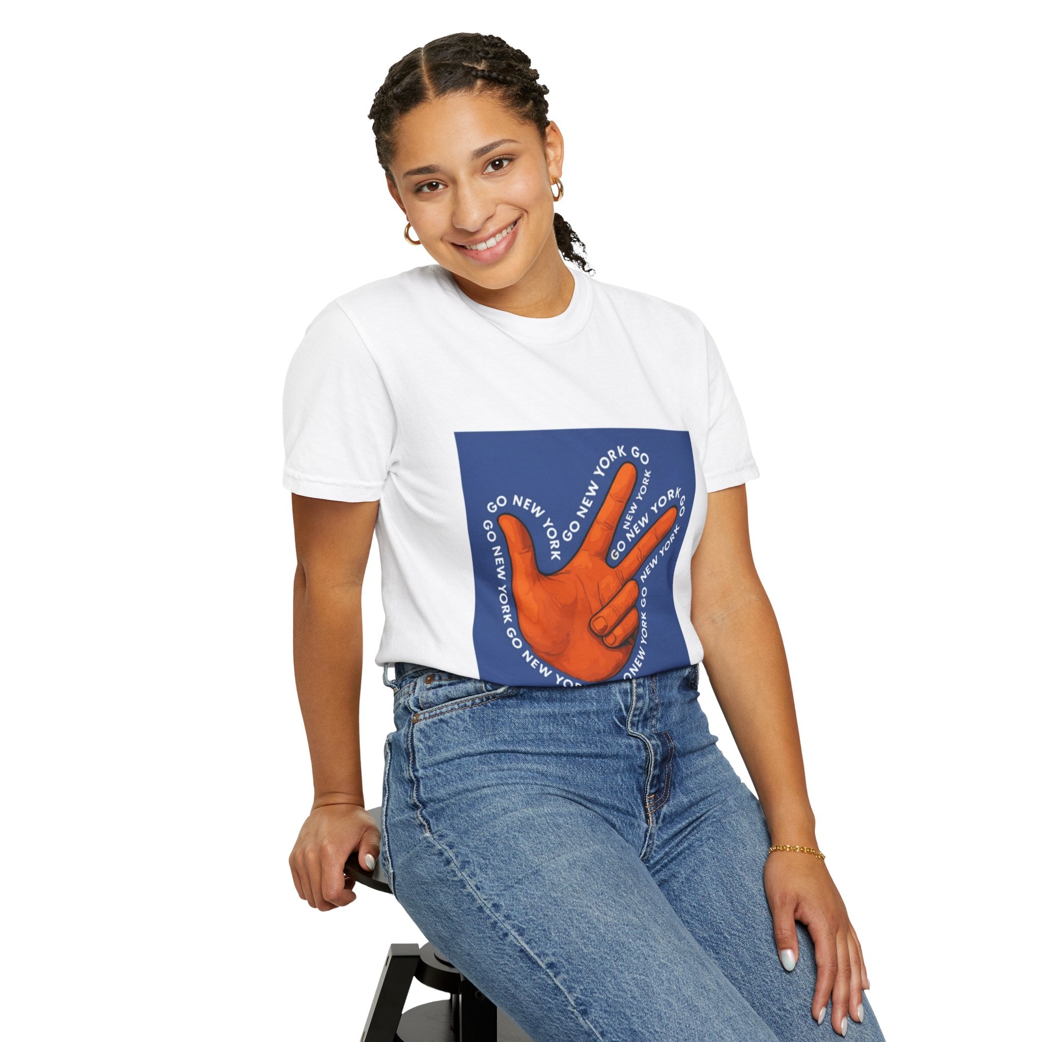 Go New York Hand Graphic T-Shirt