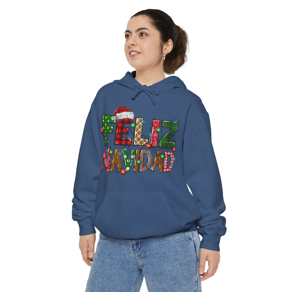 Feliz Navidad Holiday Hoodie  Festive Christmas Hoodie