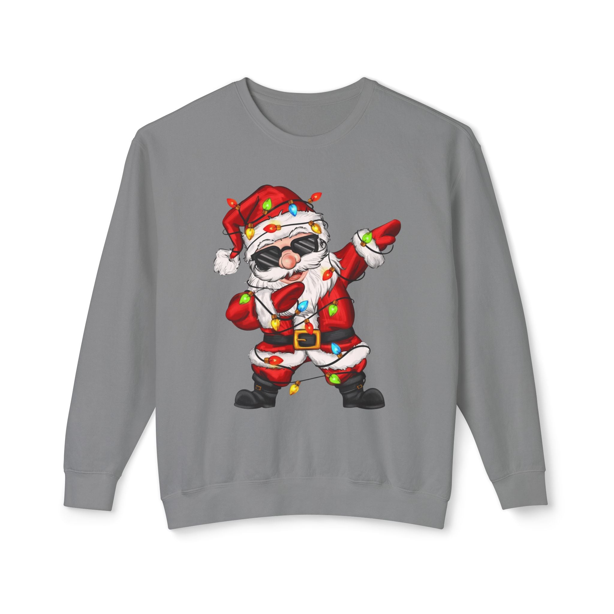 Funny Christmas tee Dabbing Santa Crewneck Sweatshirt  Funny Christmas Holiday Pullover