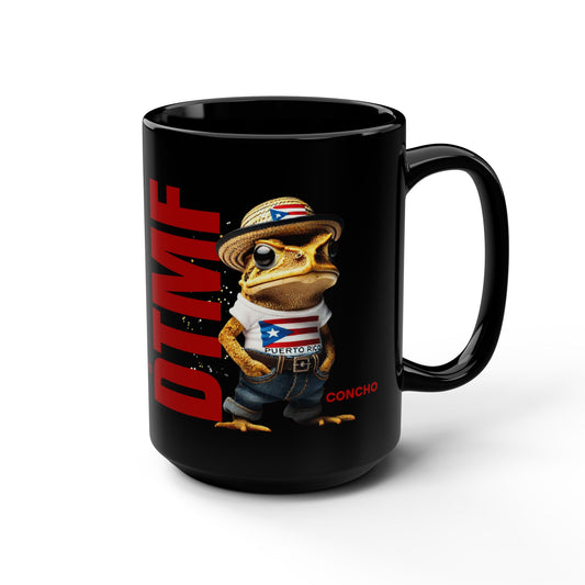 Puerto Rican Heritage Mugs with Unique Designs Black Mug, 15oz