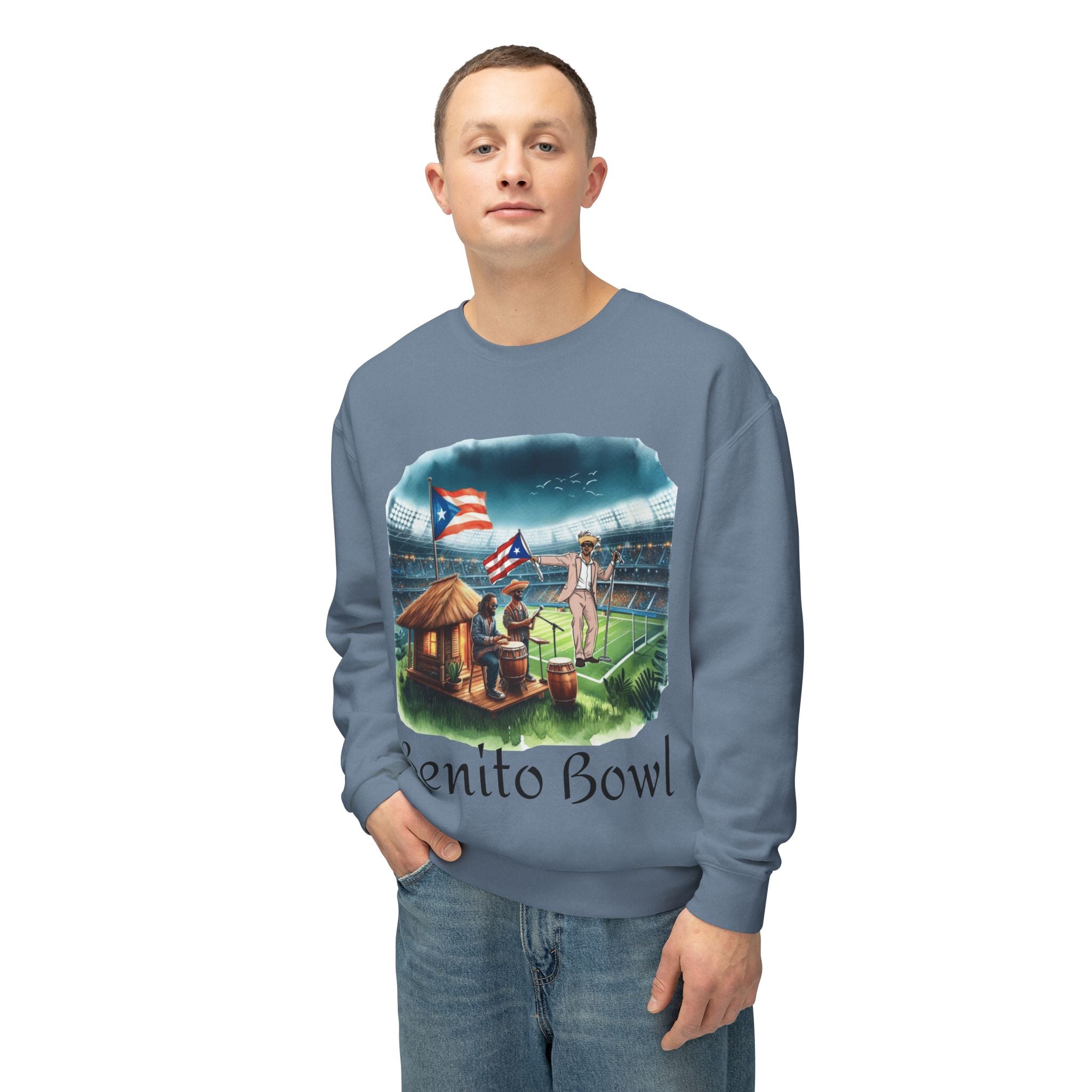 Benito Bowl Sweatshirt  Puerto Rican Tailgate SuperBowl Crewneck