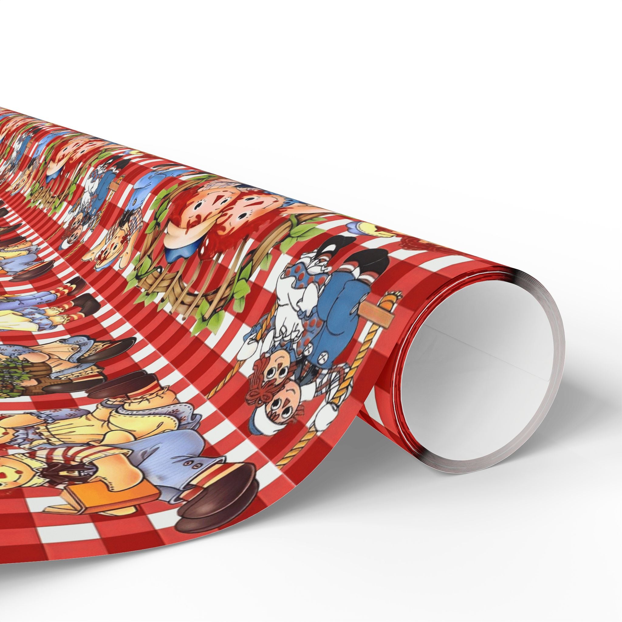 Wrapping Paper Roll — Colorful Picnic Cartoon Pattern (Holiday & Birthday Gift Wrap)