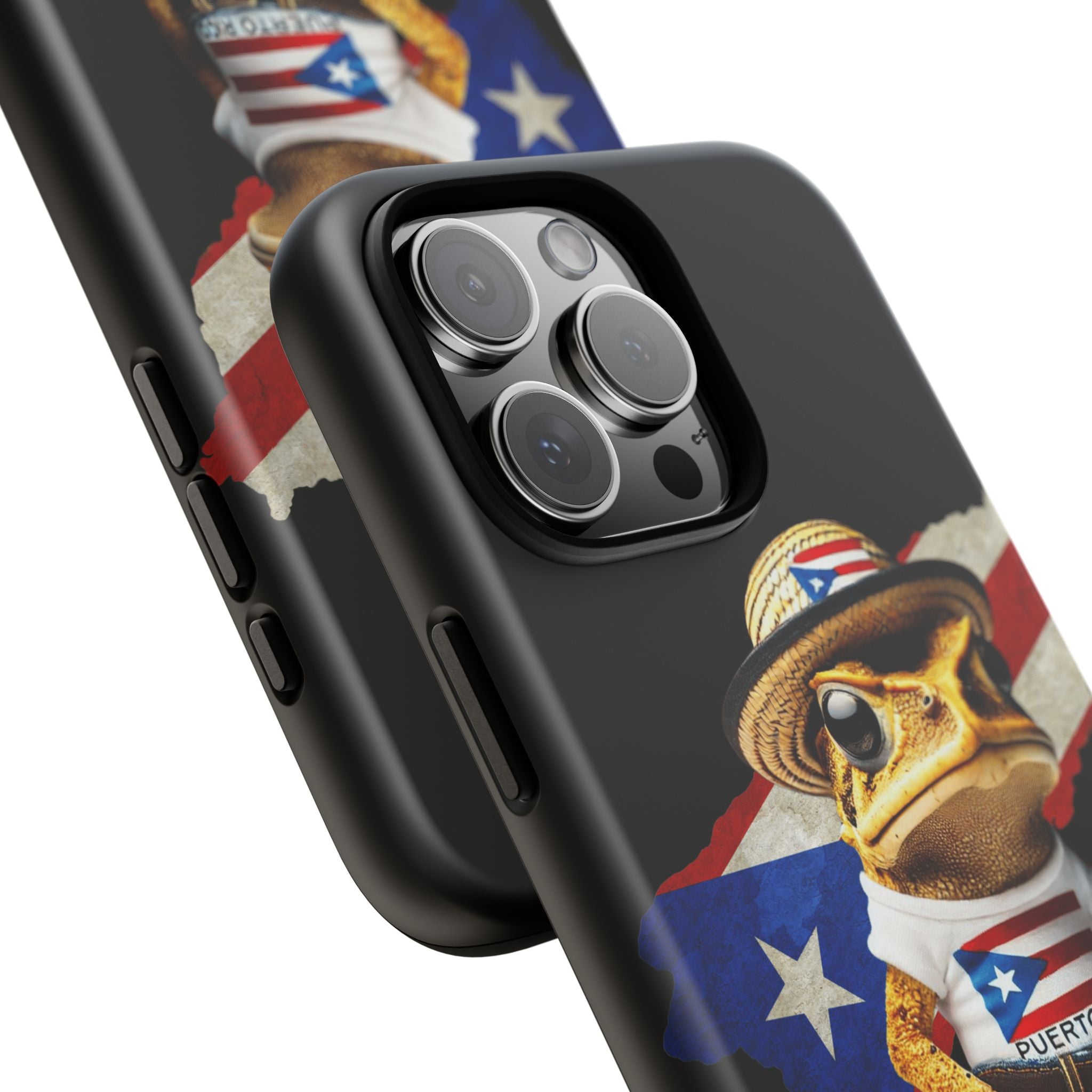 Puerto Rican Frog Tough Phone Case  Puerto Rico Flag Patriotic Protective Case