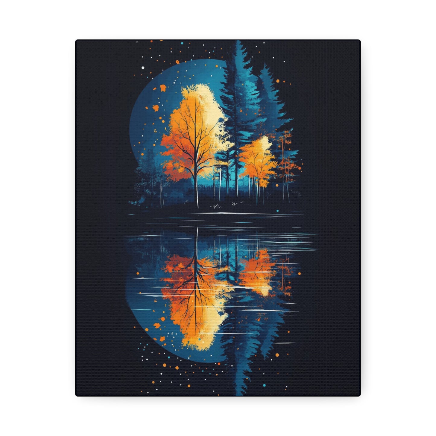 Vibrant Autumn Landscape Canvas Art | Fall Decor | Nature Wall Art | Home Decor | Gift for Nature Lovers