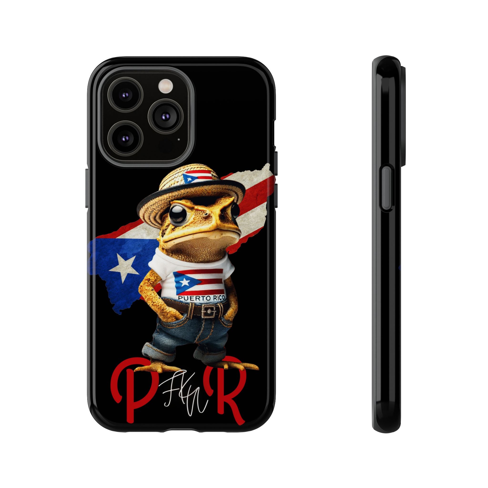 Puerto Rican Frog Tough Phone Case  Puerto Rico Flag Patriotic Protective Case