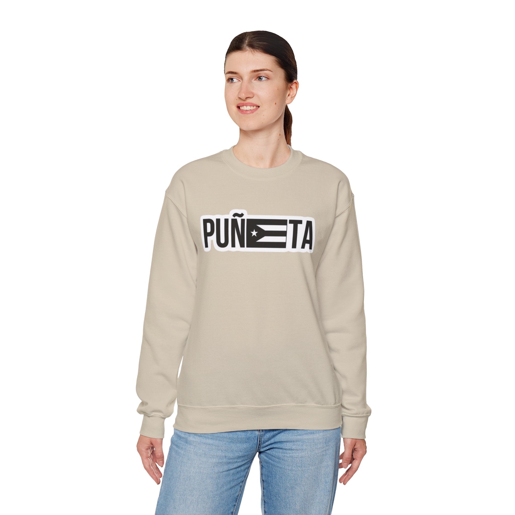 Puñeta Sweatshirt  Puerto Rican Flag Graphic Crewneck