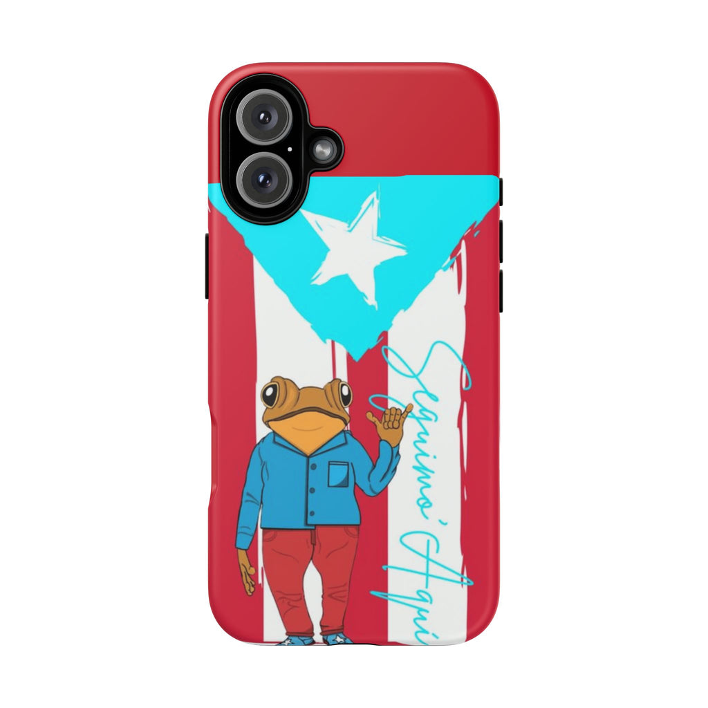 Puerto Rican Flag Frog Design ("Señorita Hops")Phone Case Isla del Encanto Phone Case – Puerto Rican Style