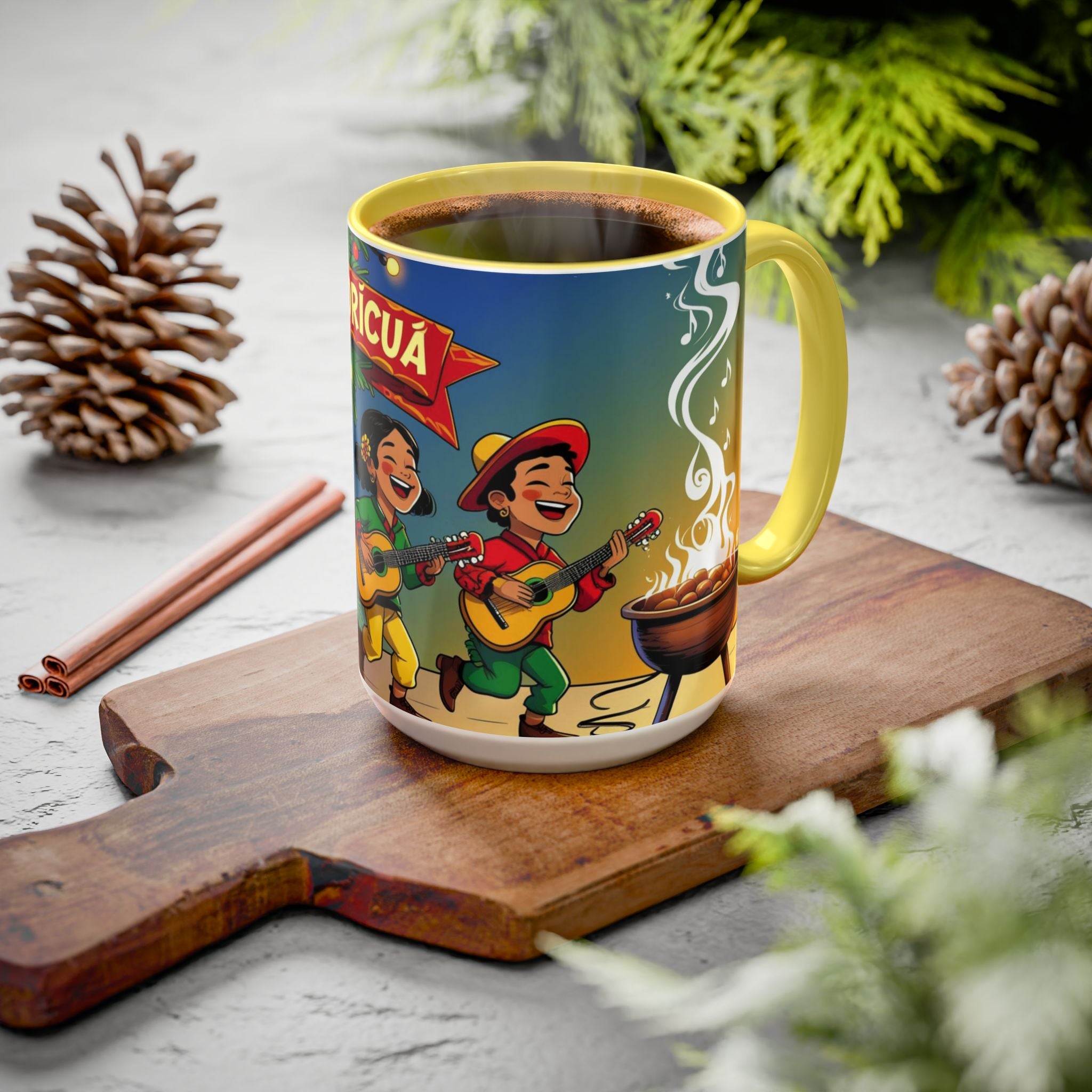 Navidad Boricua Mug Vibrant Puerto Rican Celebration Mug