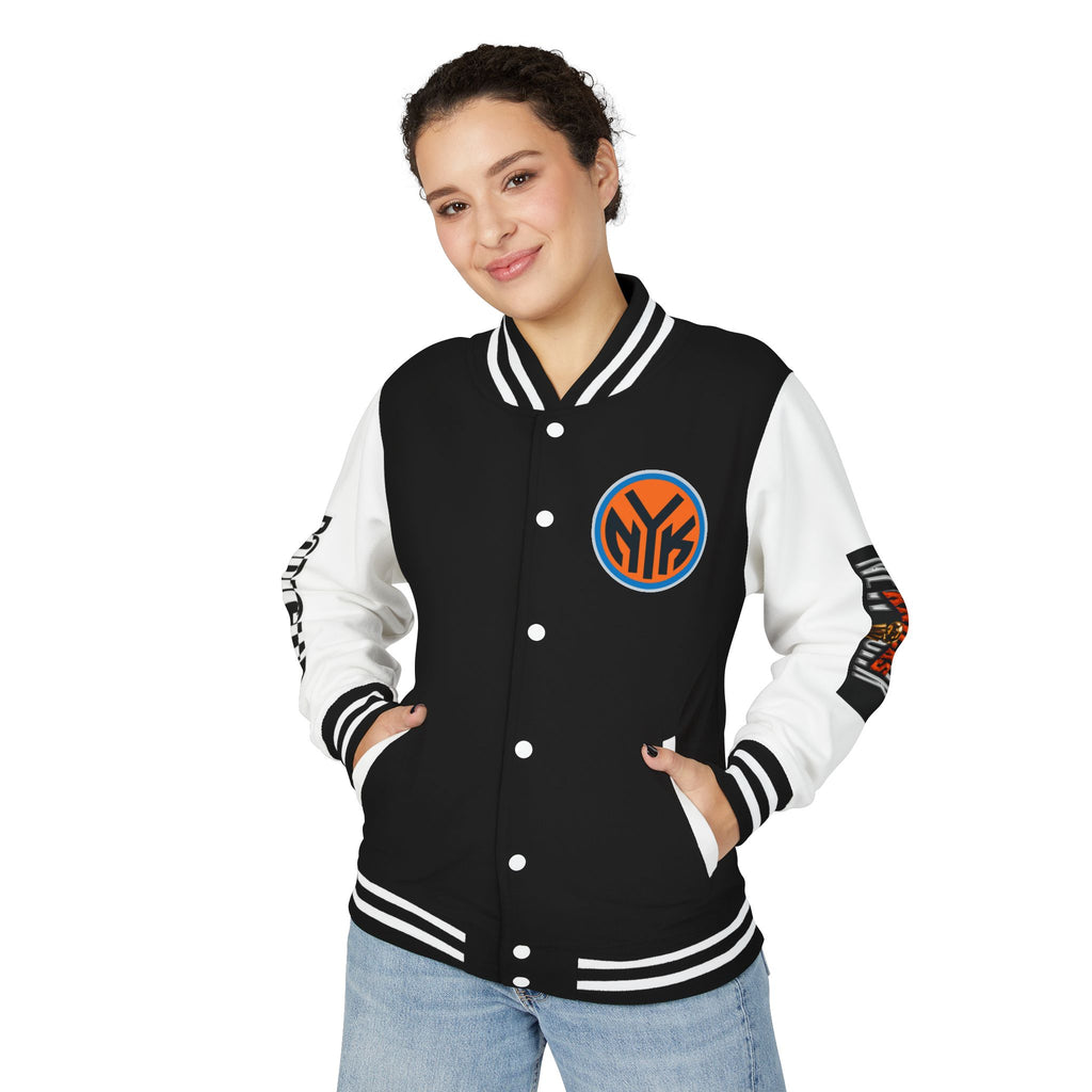Basketball-Inspired Letterman Jacket — Men's Retro Varsity Sports Jacket Jose AlvarTribute Varsity Jacket