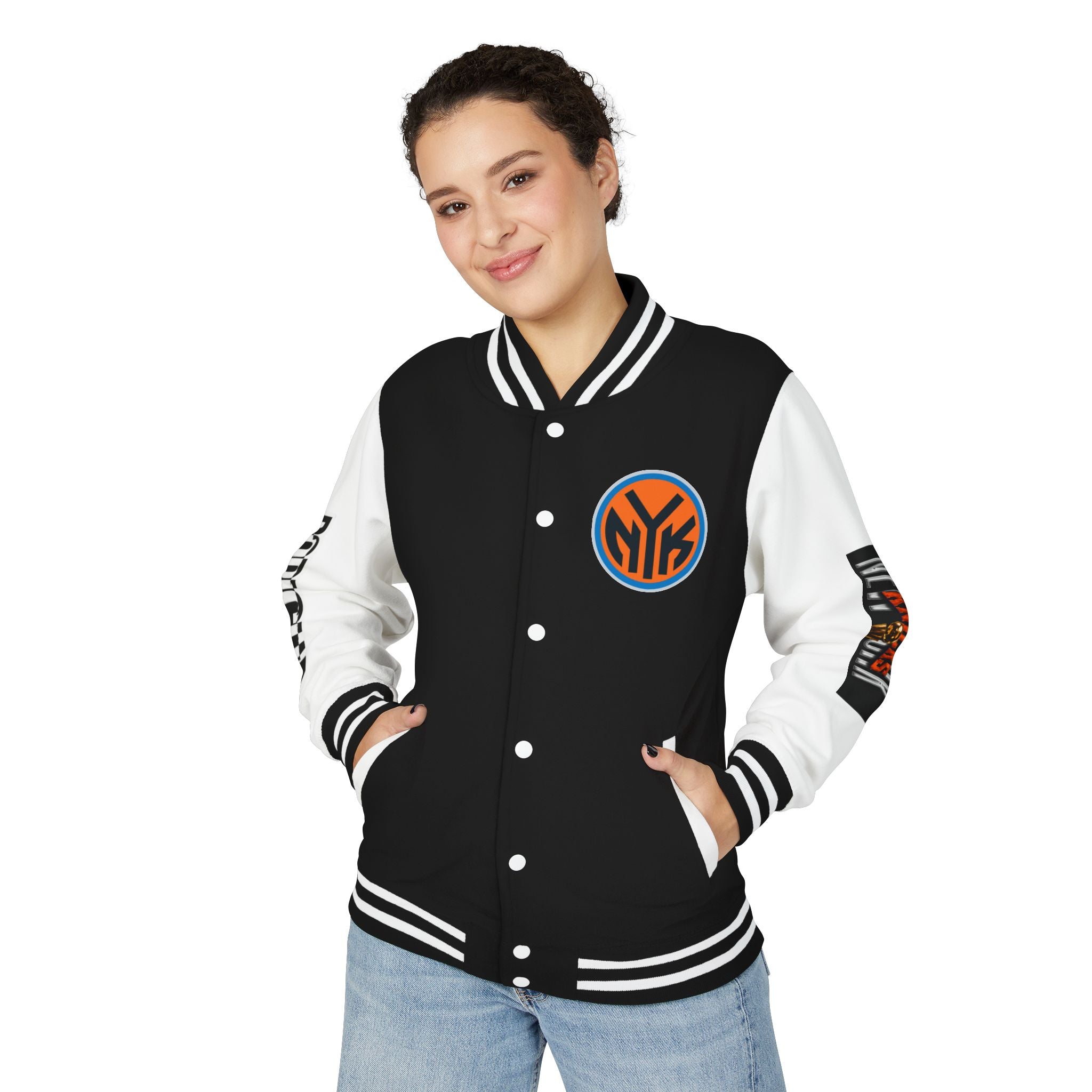 Basketball-Inspired Letterman Jacket — Men's Retro Varsity Sports Jacket Jose AlvarTribute Varsity Jacket