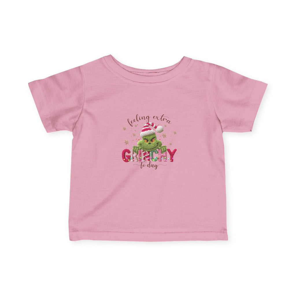 Infant Tee - "Feeling a Little Grinchy Today" Cute Baby Christmas Shirt