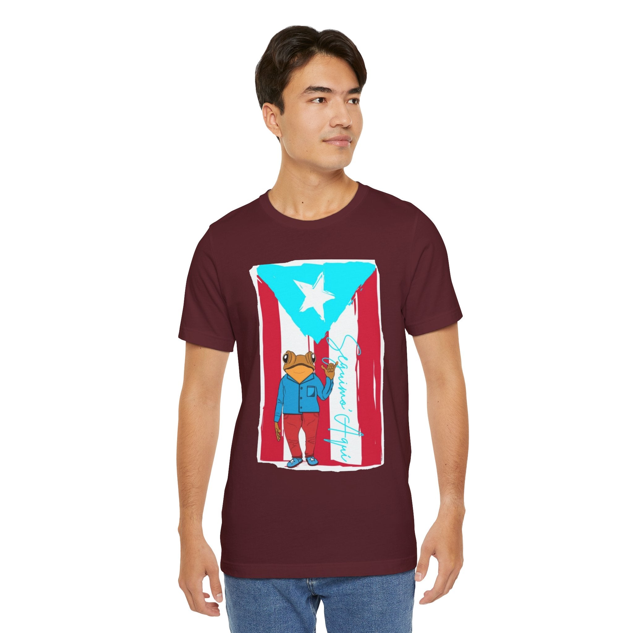 Puerto Rican Coqui Flag T‑Shirt  Boricua Pride Tee