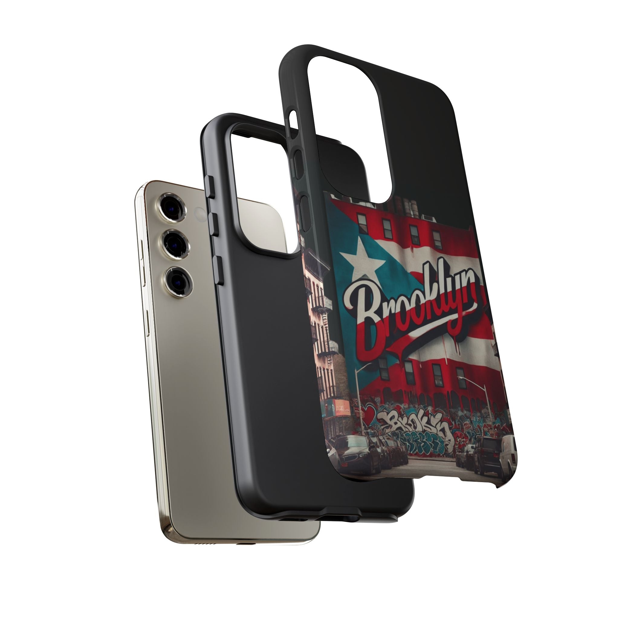 Brooklyn Street Art Phone Case  Urban Graffiti Protective Cover