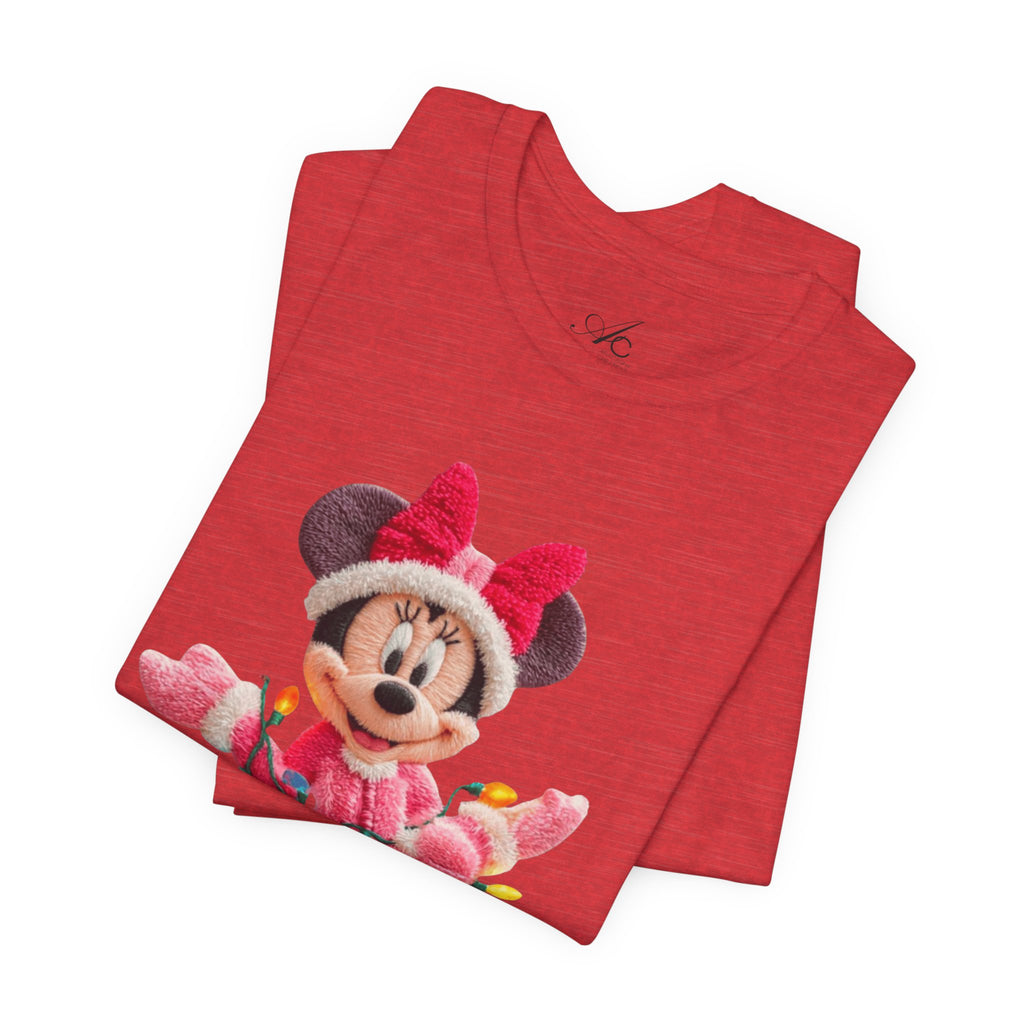 Minnie Mouse Holiday Lights T-Shirt Festive Holiday Designs