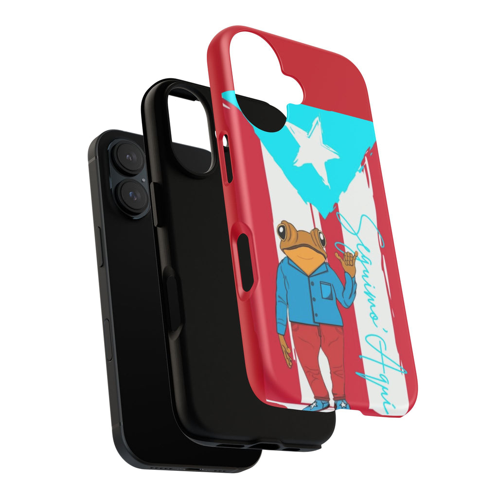 Puerto Rican Flag Frog Design ("Señorita Hops")Phone Case Isla del Encanto Phone Case – Puerto Rican Style