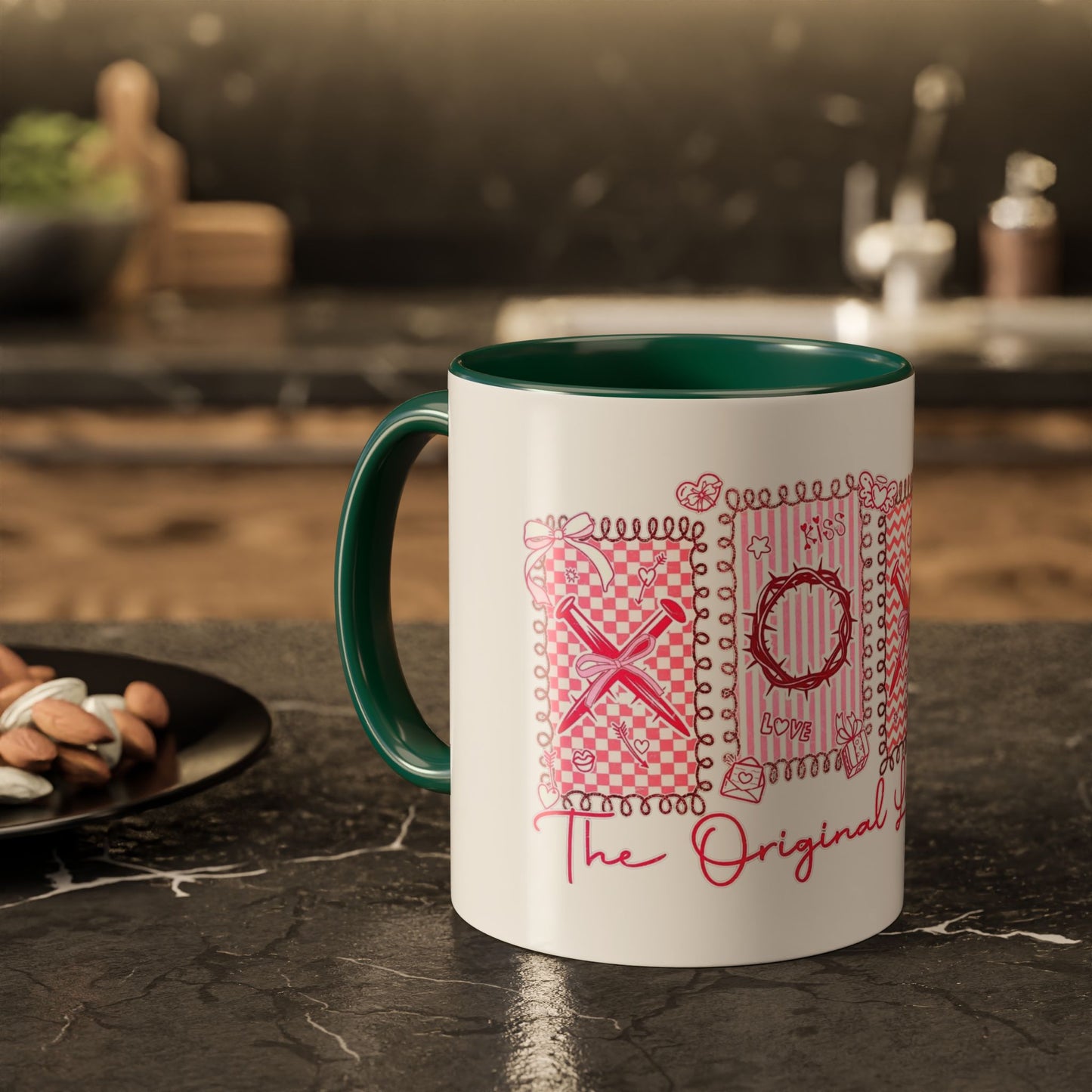 Love Letters XOXO Ceramic Mug — Colorful 11oz & 15oz Coffee Cup