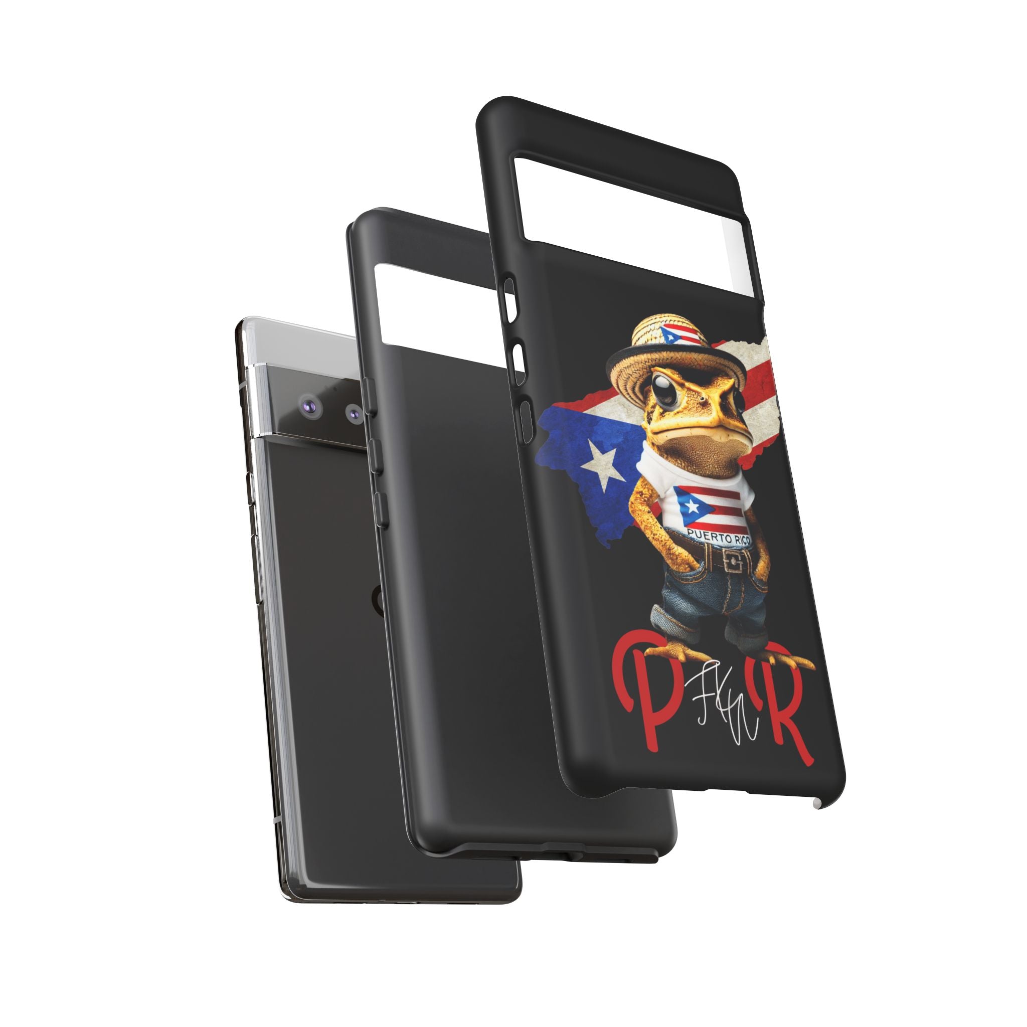 Puerto Rican Frog Tough Phone Case  Puerto Rico Flag Patriotic Protective Case