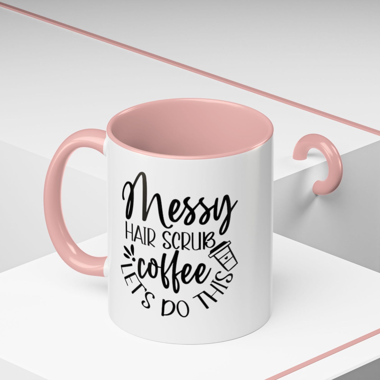 Messy Hair Coffee Mug  Fun & Quirky Gift for Coffee Lovers Motivational Coffee Cup  Positive Morning Gift