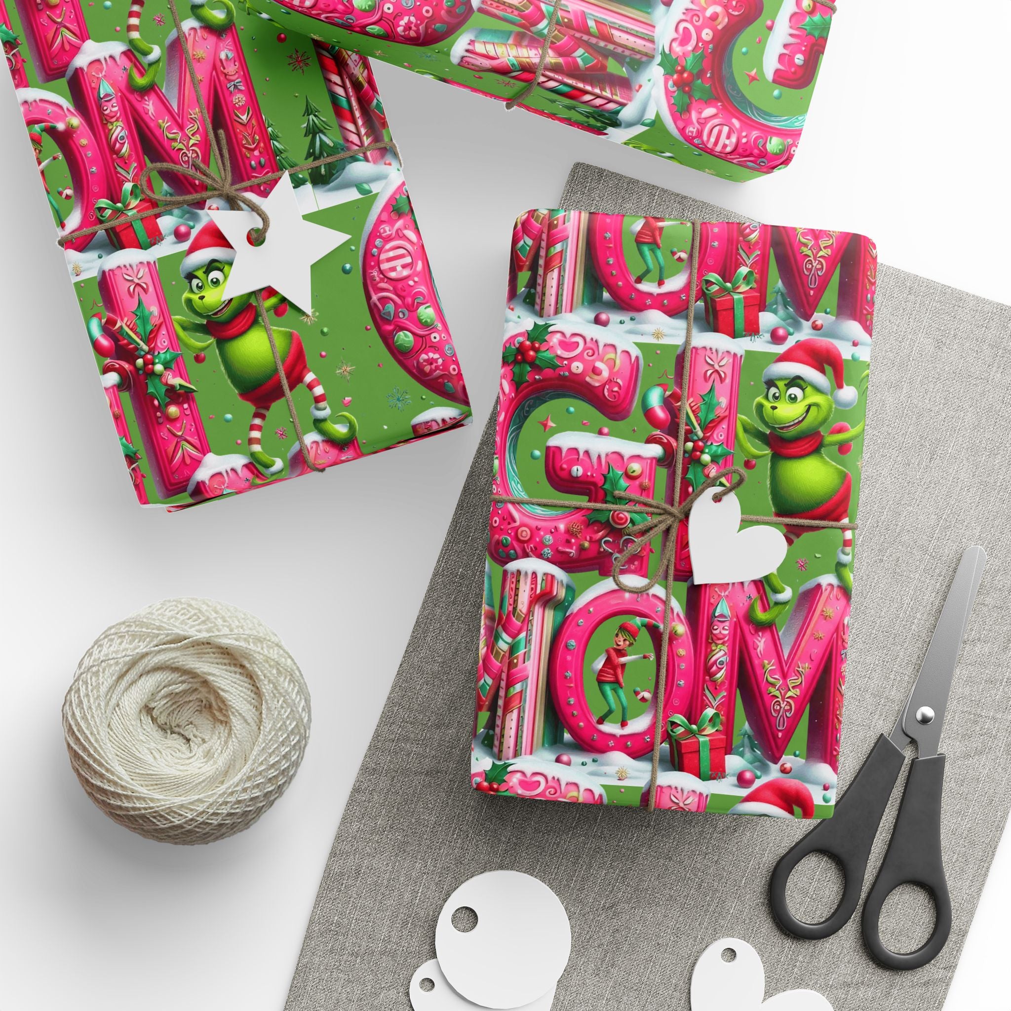 Festive Wrapping Paper  Whimsical Holiday Gift Wrap | Christmas Paper Roll | Fun & Unique Gift Packaging