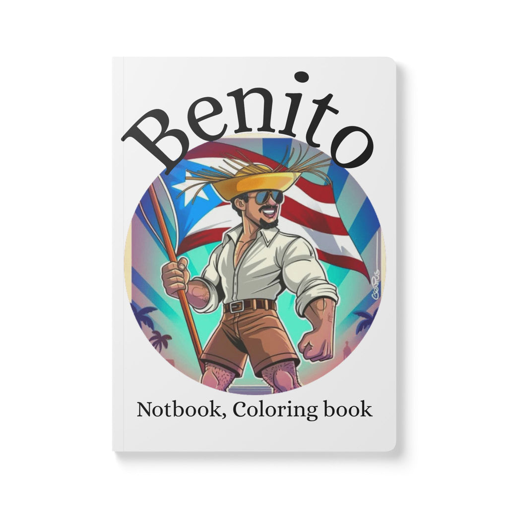 Benito notebook — Latino Popstar Coloring Book & Illustrated Journal