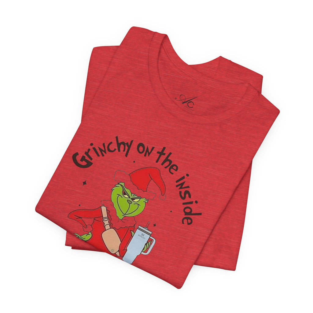 Grinch-Inspired Holiday Tee: 'Grinchy on the Inside, Boogie on the Outside'