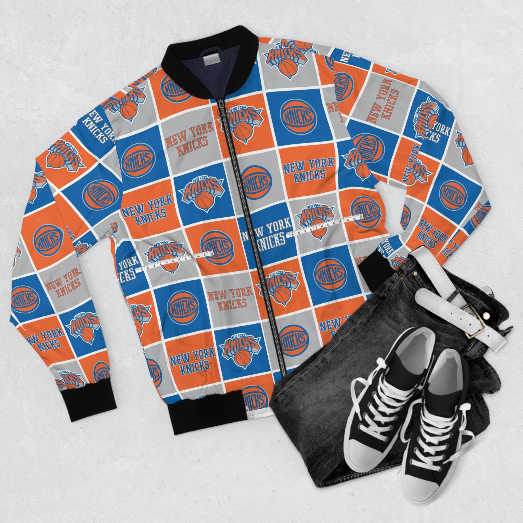 Basketball-Inspired Letterman Jacket — Men's Retro Varsity Sports Jacket nyk