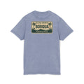 Boriqua Puerto Rico Vintage Acid-Wash Tee  Isla del Encanto License Plate Design